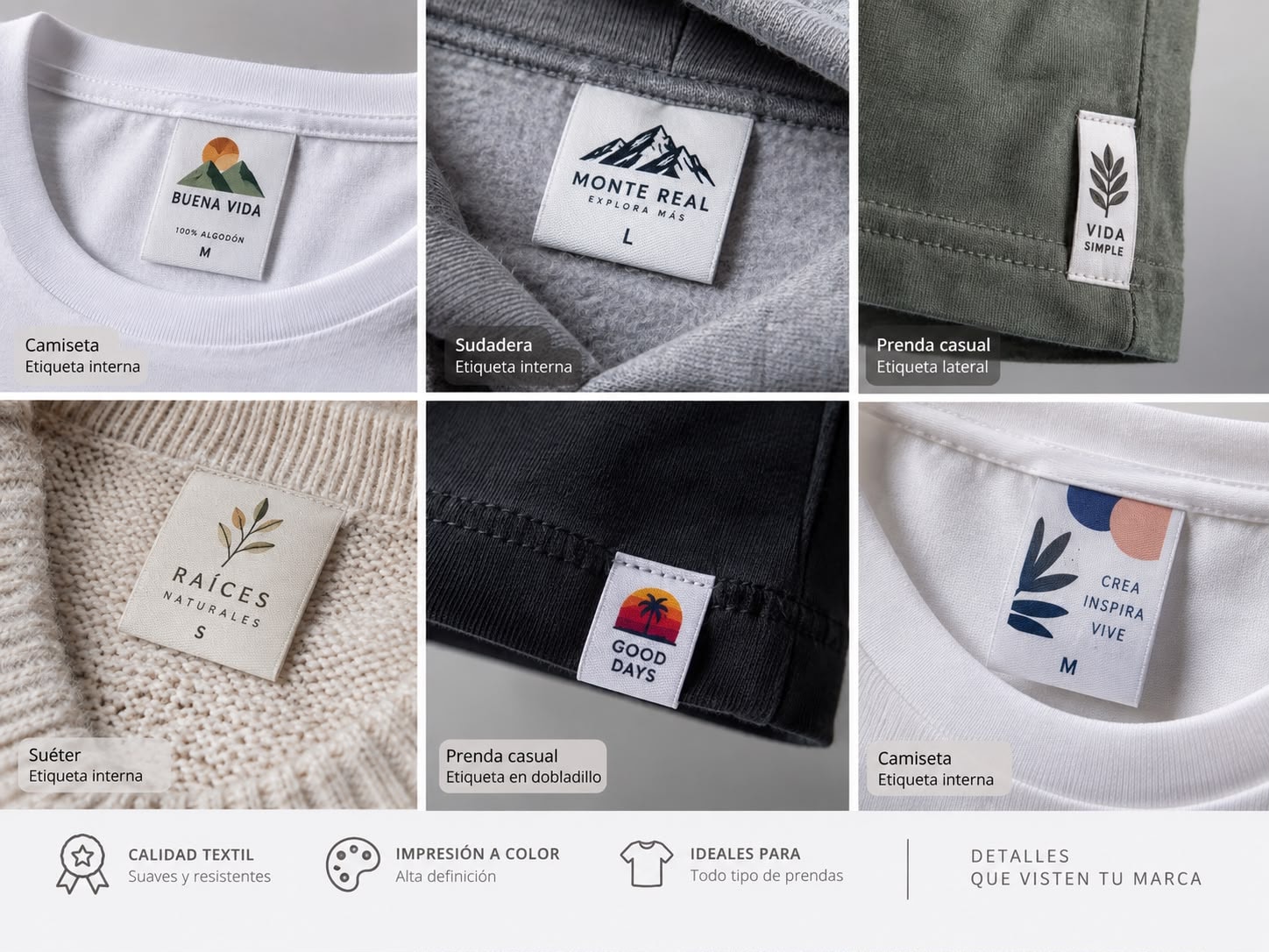Etiquetas para ropa